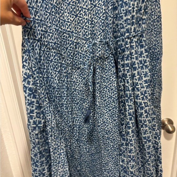 Blue and White Patterned Maxi jumper - Picture 4 of 5